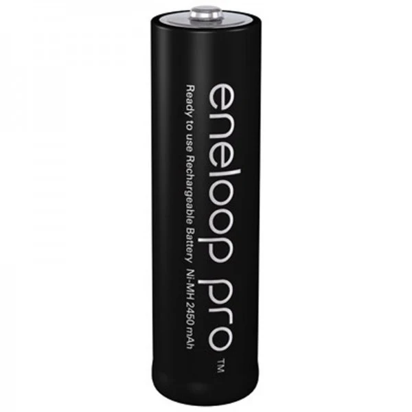 Panasonic eneloop Ladegerät BQ-CC65 inkl. LCD-Display, 4 eneloop Pro AA Mignon, AccuCell Box Blue