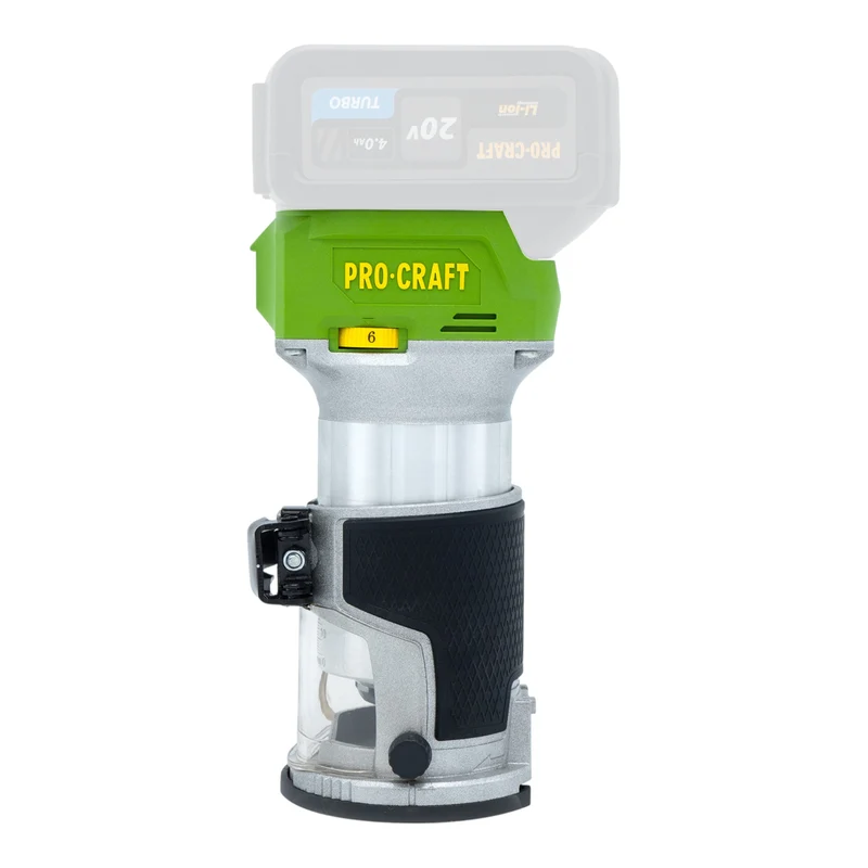 Procraft POB24bb Akku Multifunktionsfräse 20 V 6 / 8 mm Brushless + 1x Akku 4,0 Ah - ohne Ladegerät