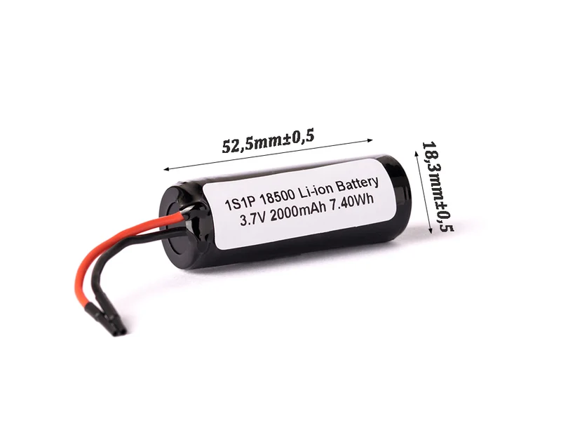 Keeppower 1S1P 18500 2000mAh 3,6V - 3,7V Li-Ion-Akku mit BMS-Schutz