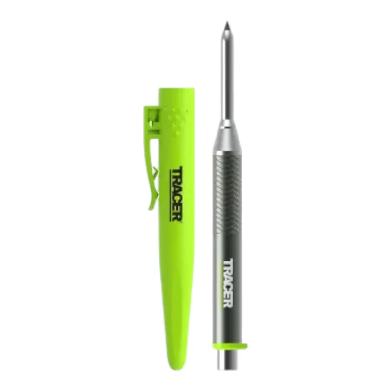 TRACER Pro Series Aluminium Tiefloch Bleistift + 6 Ersatzminen Set