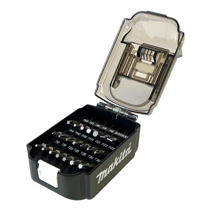 Makita B-68323 Bit Set 50 mm 21 tlg. im Akku Format Schlitz / Phillips / Pozidriv / Torx / Innensechskant