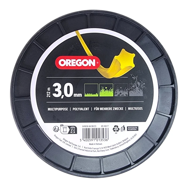 Oregon 69-461-Y Starline Faden 3,0 mm x 212 m gelb