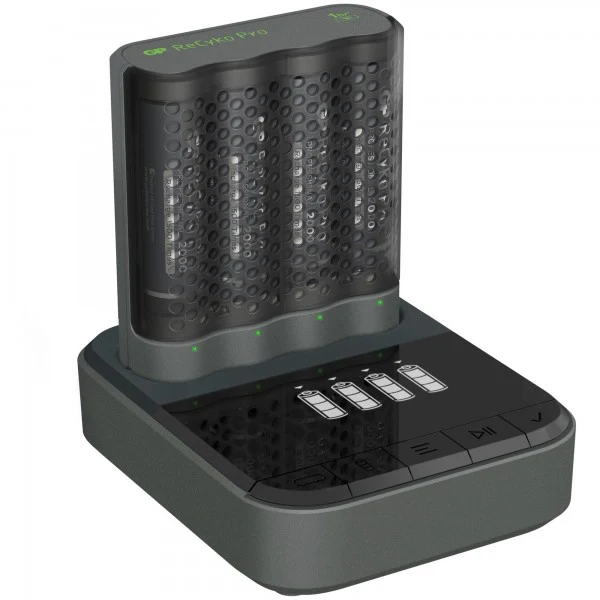 USB-Modell Ladegerät GP P461 Pro-Line 4 x ReCyko Pro AA 2000 mAh USB Dockingstation