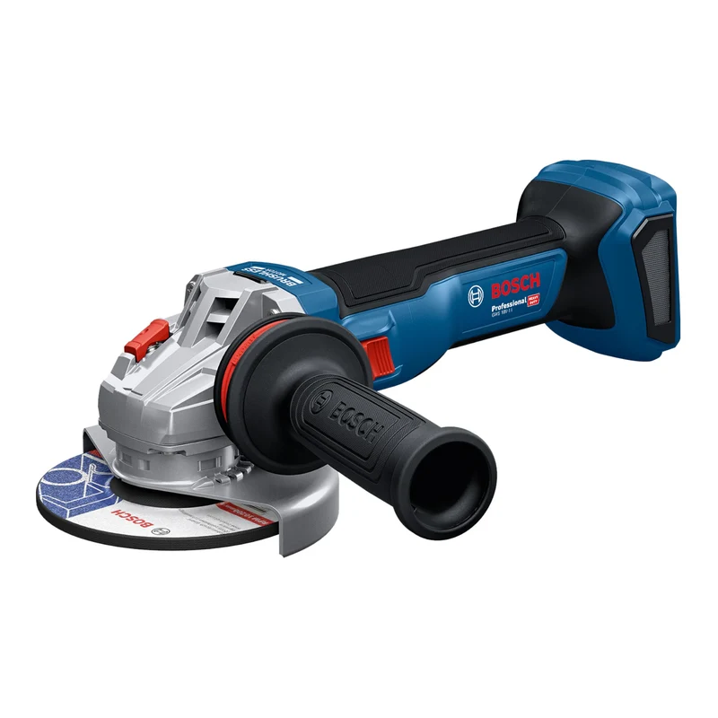 Bosch GWS 18V-11 Professional Akku Winkelschleifer 18 V 125 mm + 2x Akku 5,0 Ah + Ladegerät