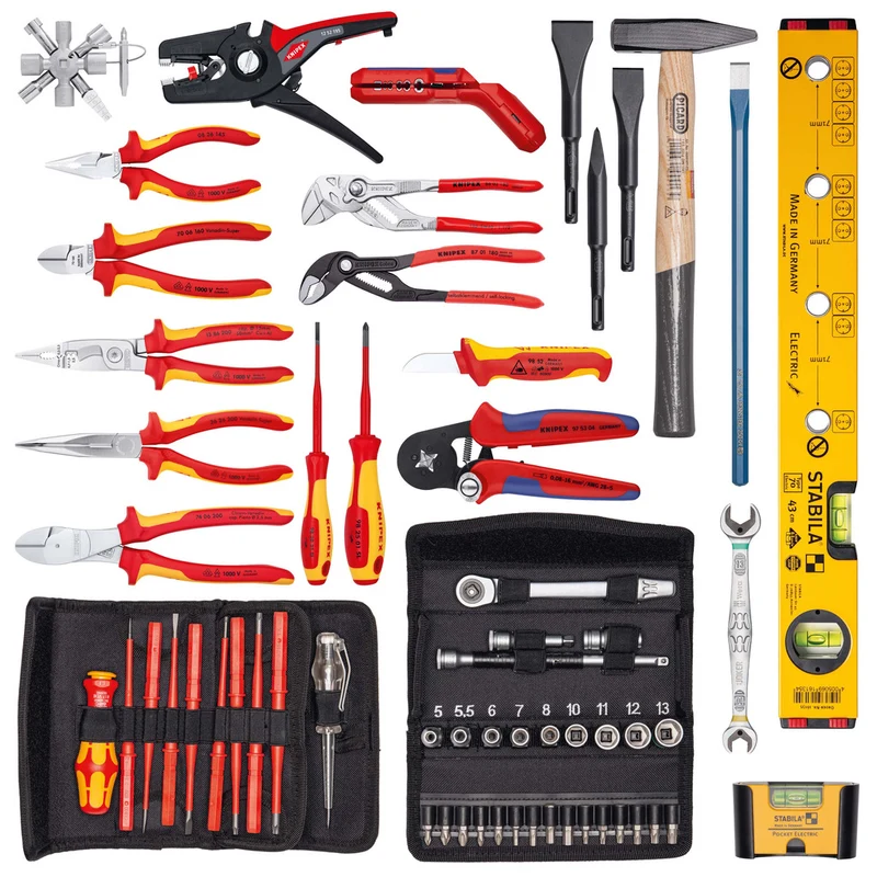 Knipex Werkzeugkoffer "BIG Twin Move" Elektro / 63-teilig
