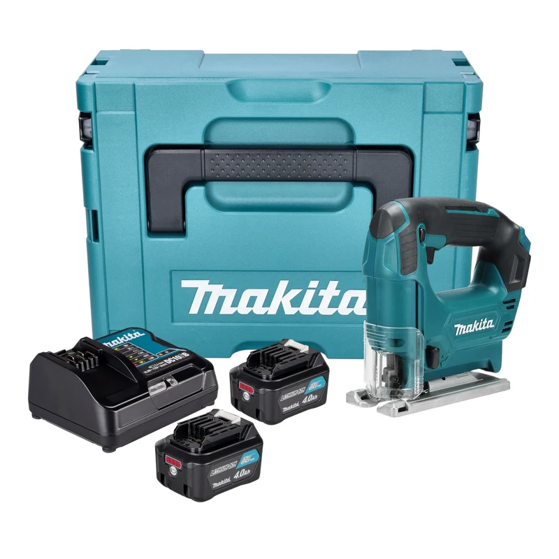 Makita JV 101 DSMJ Akku Stichsäge 12 V max. 65 mm + 2x Akku 4,0 Ah + Ladegerät + Makpac