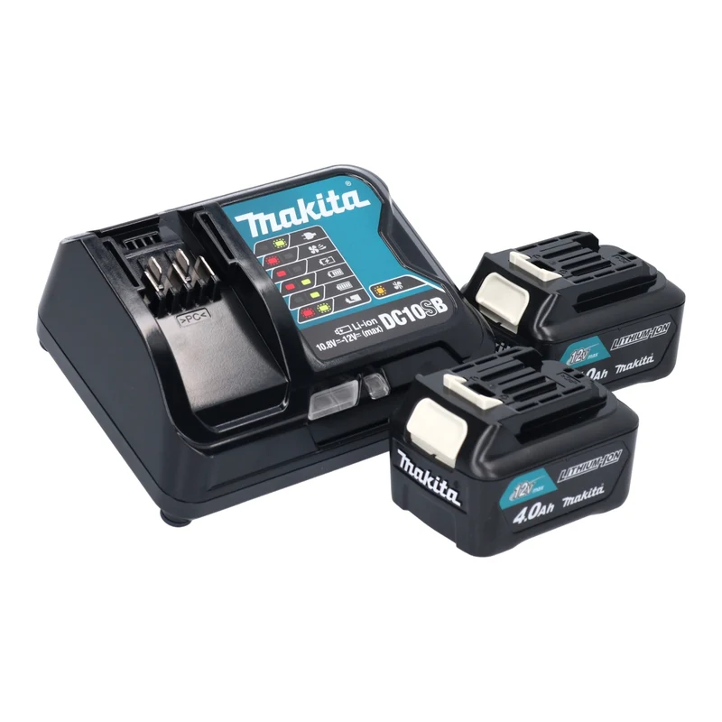Makita JV 101 DSMJ Akku Stichsäge 12 V max. 65 mm + 2x Akku 4,0 Ah + Ladegerät + Makpac