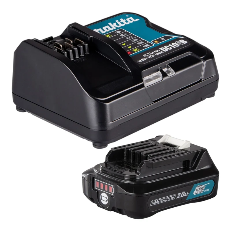 Makita ML 107 DSA1 Akku Lampe 12 V max. 200 lm LED + 1x Akku 2,0 Ah + Ladegerät