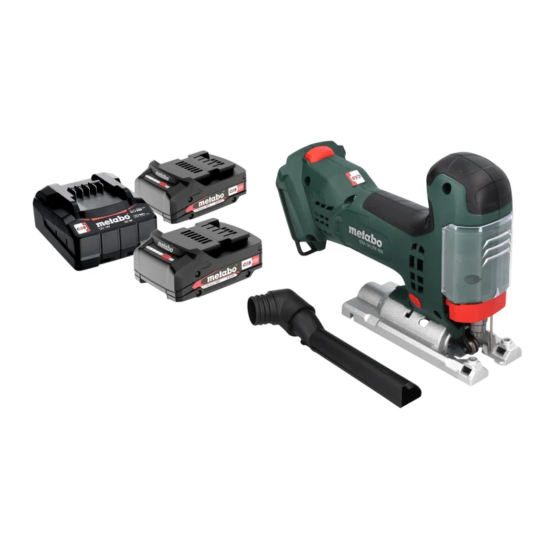 Metabo STA 18 LTX 100 Akku Stichsäge 18 V 100 mm Brushless + 2x Akku 2,0 Ah + Ladegerät