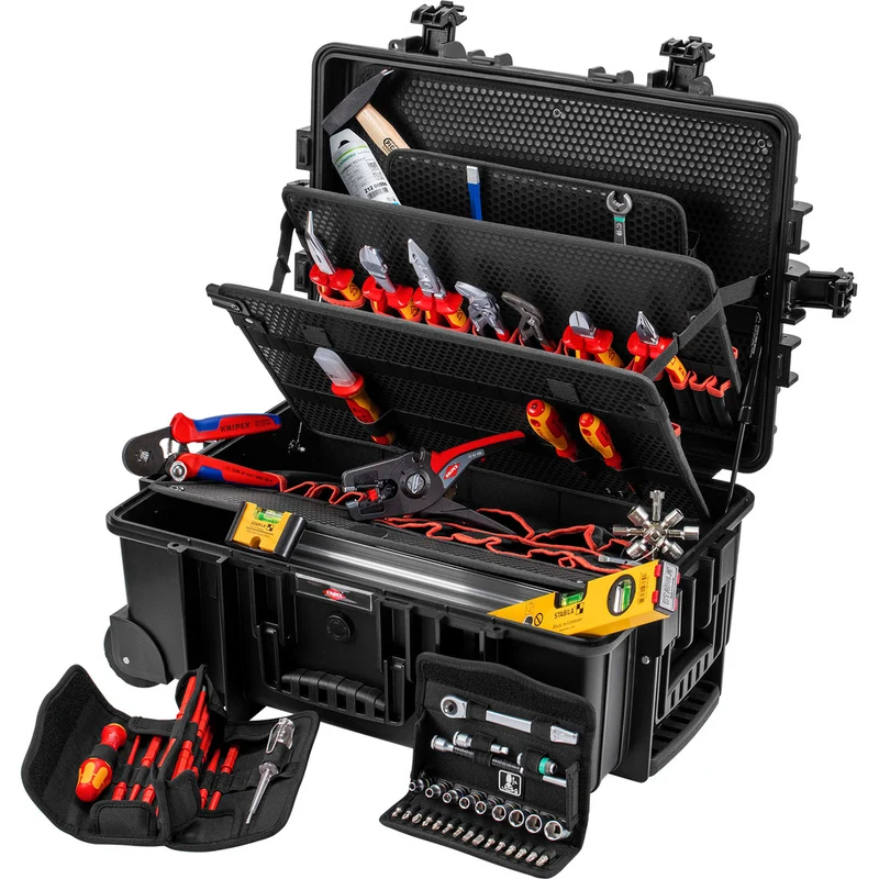 Knipex Werkzeugkoffer "Robust45 Move" Elektro / 63-teilig