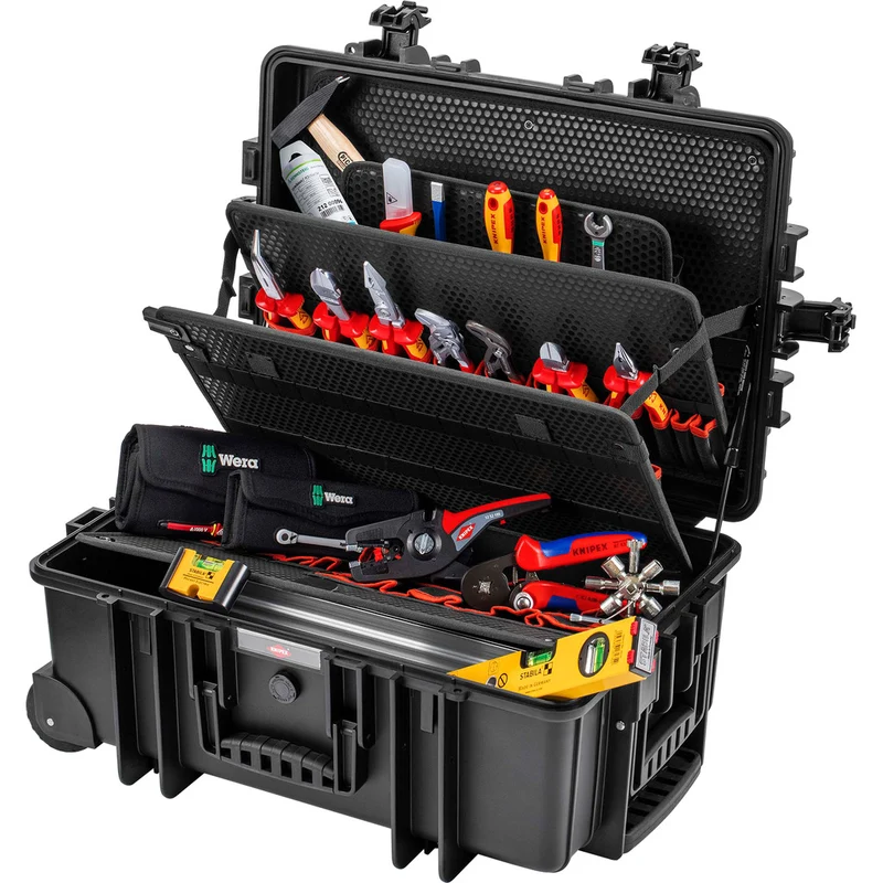 Knipex Werkzeugkoffer "Robust45 Move" Elektro / 63-teilig