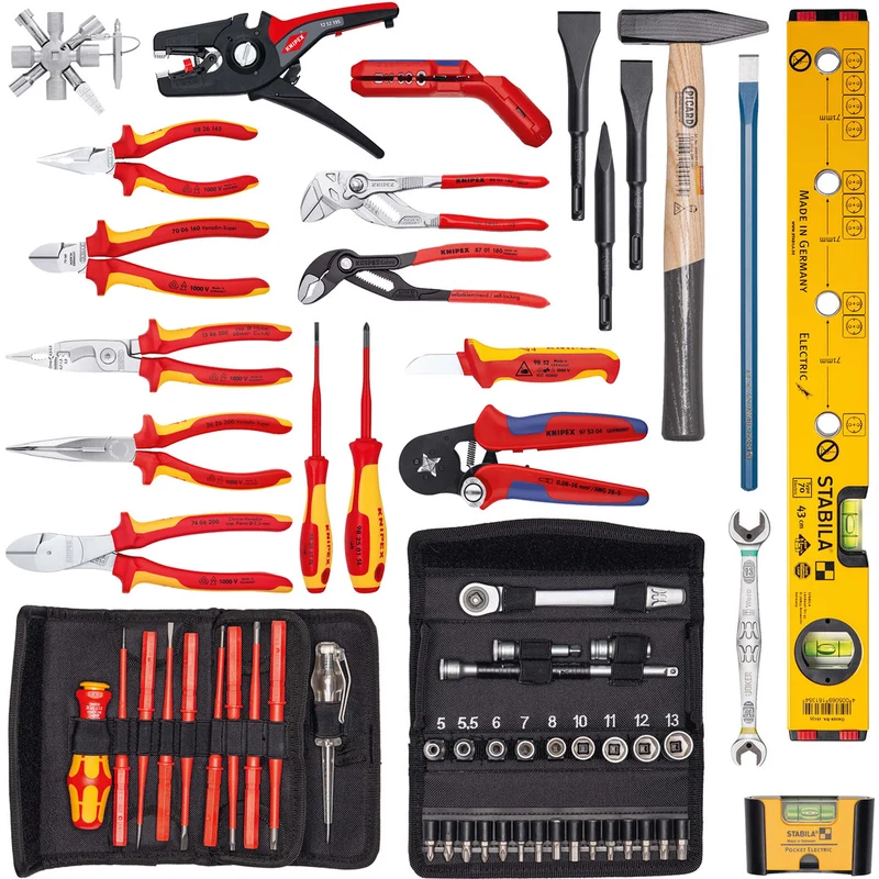 Knipex Werkzeugkoffer "Robust45 Move" Elektro / 63-teilig