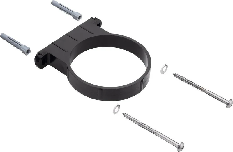 AXOR Halteelement schwarz mit Befestigungsteil – Hansgrohe Ersatzteil für Axor Armaturen