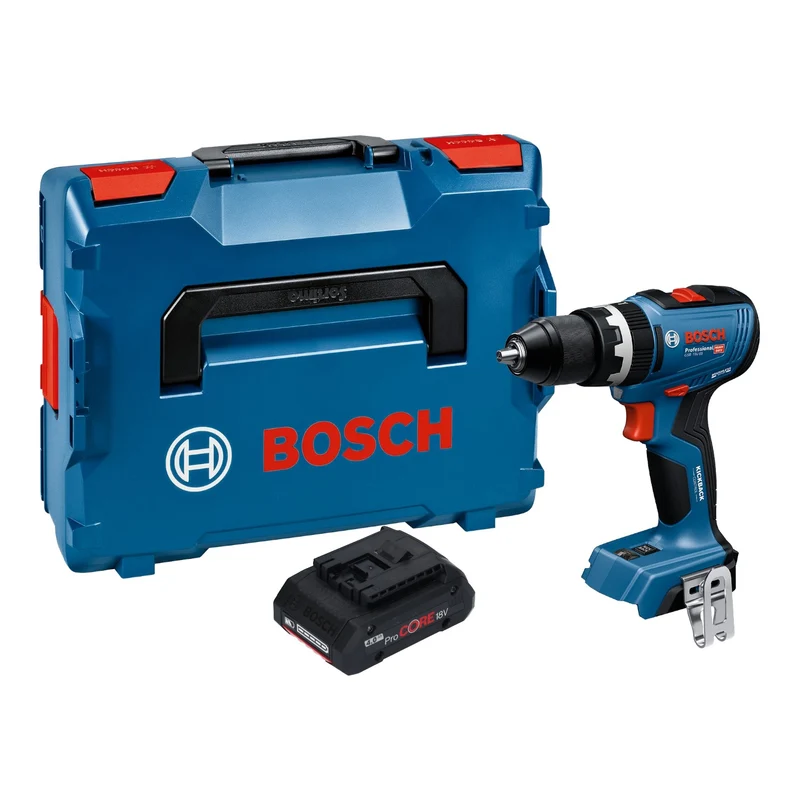 Bosch GSB 18V-65 Professional Akku Schlagbohrschrauber 18 V 65 Nm Brushless + 1x ProCORE Akku 4,0 Ah + L-Boxx - ohne Ladegerät