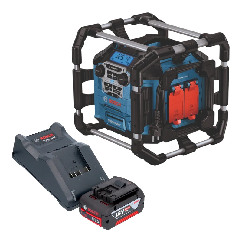 Bosch GPB 18V-5 C Professional Akku Radio 18 V Bluetooth + 1x Akku 4,0 Ah + Ladegerät