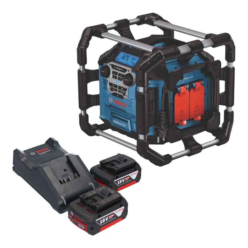 Bosch GPB 18V-5 C Professional Akku Radio 18 V Bluetooth + 2x Akku 5,0 Ah + Ladegerät