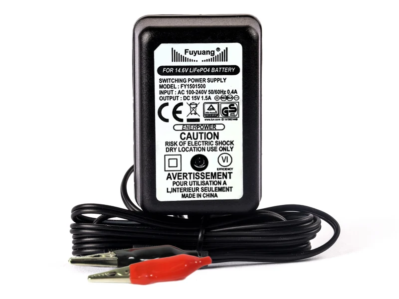 Fuyuang LiFePO4 4S 14,6V (15V) Ladegerät für 12V Akku
