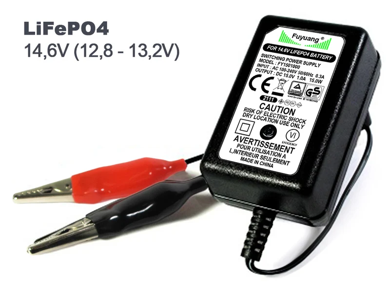 Fuyuang LiFePO4 4S 14,6V (15V) Ladegerät für 12V Akku