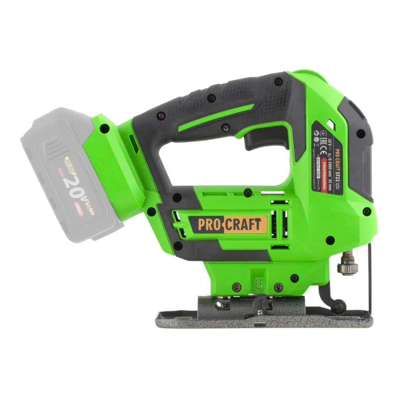 Procraft ST22 Akku Stichsäge 20 V 80 mm Brushless Solo - ohne Akku, ohne Ladegerät