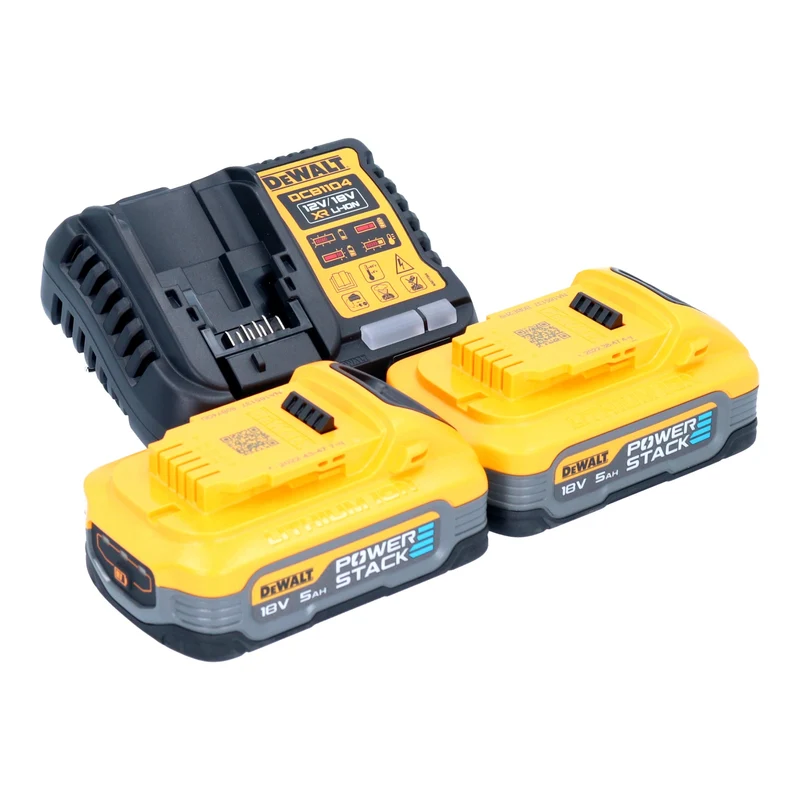 DeWalt DCH 172 H2 Akku Bohrhammer 18 V 1,4 J SDS plus Brushless + 2x Powerstack Akku 5,0 Ah + Ladegerät