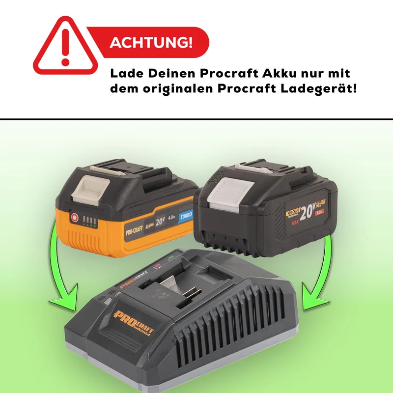Procraft PSS36bb Akku Recipro Säbelsäge 20 V Brushless Solo - ohne Akku, ohne Ladegerät