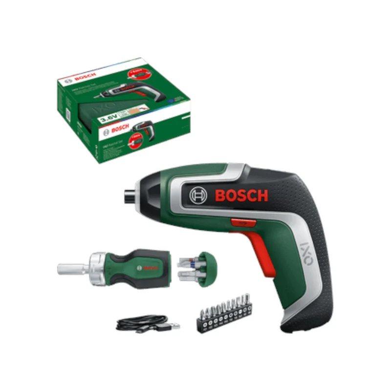 Bosch IXO 7 Akku Schrauber 3,6 V 5,5 Nm + 10 tlg. Bit Set ( 06039E0002 )