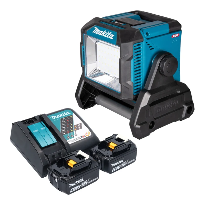 Makita ML 005 G RM Akku Baustellenleuchte 18 / 40 V max. 3.600 lm + 2x Akku 4,0 Ah + Ladegerät