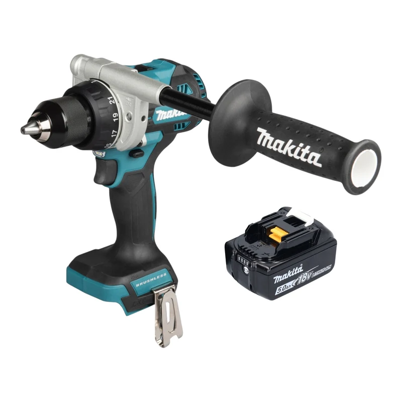 Makita DDF 492 T1 Akku Bohrschrauber 18 V 141 Nm Brushless + 1x Akku 5,0 Ah - ohne Ladegerät