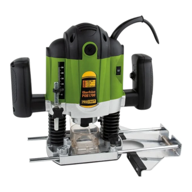 Procraft POB1700 Oberfräse 1200 Watt 6 - 8 mm + Zubehör