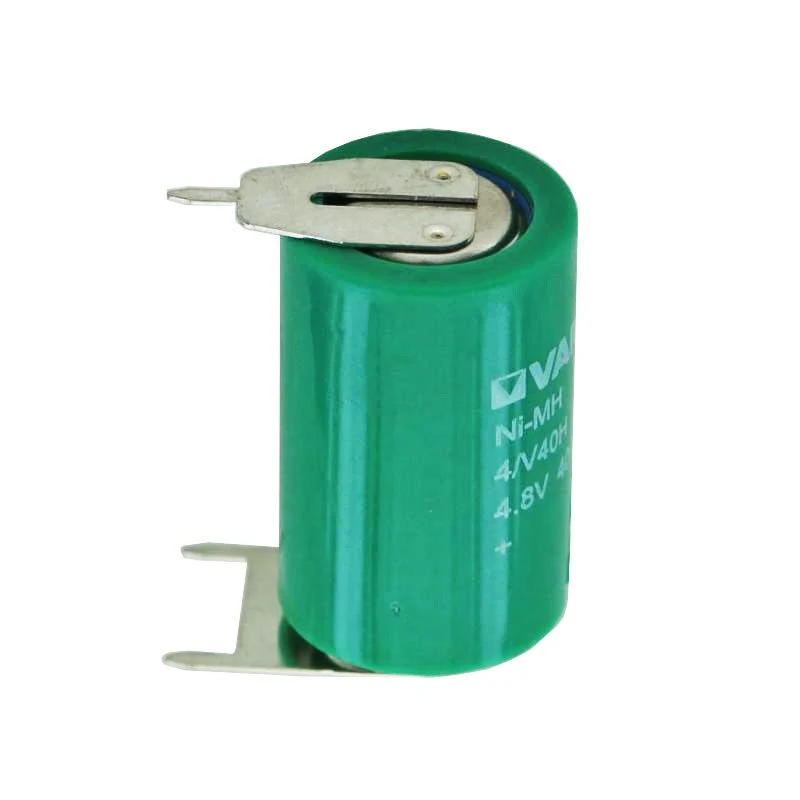 Varta 4/V40H NiMH battery 55604, MH 13654 mit 3-er Print -/++
