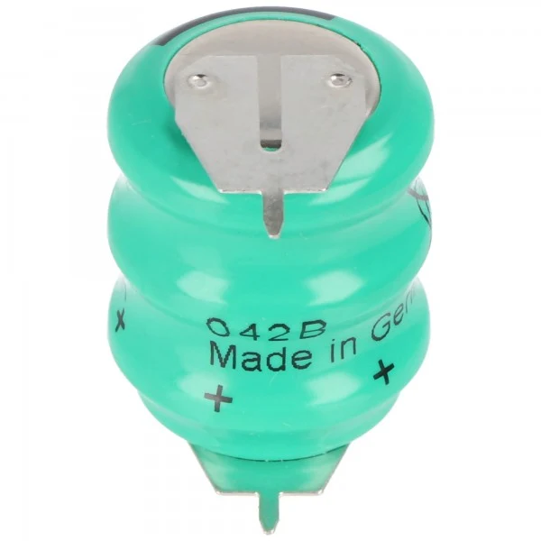 Varta 3/V80H Säule 3,6 Volt 70mAh mit 1er Print Kontakt auf +/- 3/V65HT
