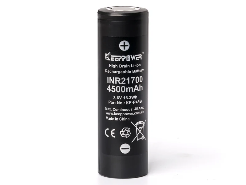 Keeppower / Molicel INR21700-P45B, 4500mAh 45A 3,6-3,7V Li-Ionen-Akku