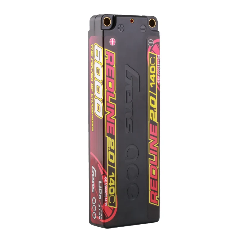 Gens ace Redline 2.0 Serie 5000 mAh 7,4 V 140 C 2S1P HardCase Lipo-Akku mit Hardcase 56#