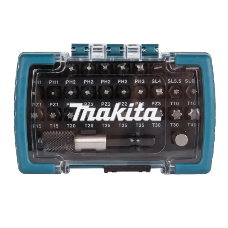Makita D-74762 Bit Set 25 mm 32 teilig Phillips / Pozidriv / Torx / Schlitz