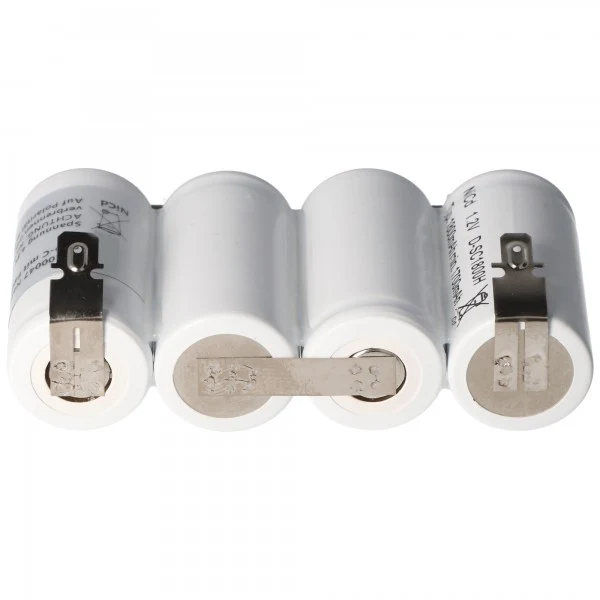 AccuCell Notleuchtenakku NiCd 4,8V 1800mAh F1x4 Sub-C mit Faston-Anschluss ersetzt 4,8 V Akku