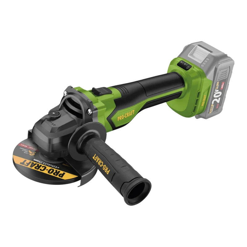 Procraft PGA22-BB Akku Winkelschleifer 20 V 125 mm Brushless Solo - ohne Akku, ohne Ladegerät