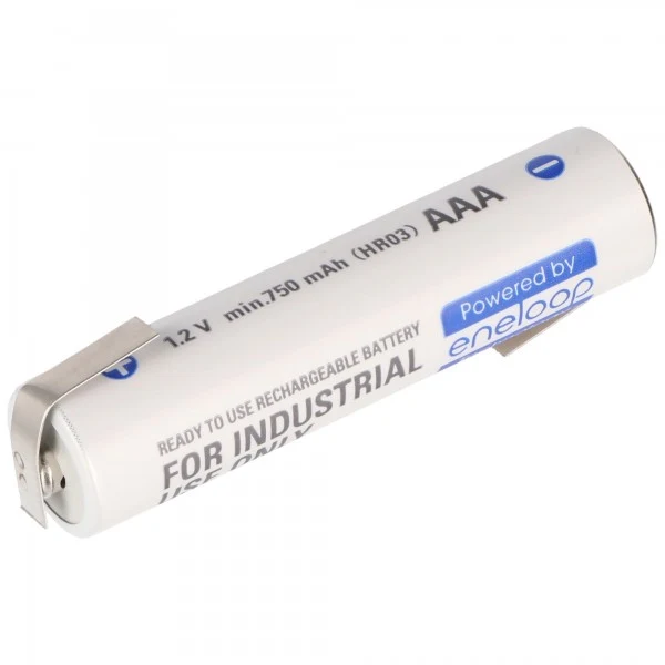 Panasonic eneloop Standard Akku Micro AAA HR-4UTG 800mAh mit Lötfahnen, früher Sanyo Eneloop