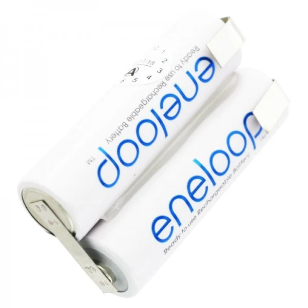 Panasonic eneloop Standard 2,4 Volt NiMH AkkuPack AA Mignon mit Lötfahnen, 2,4 Volt 2000mAh
