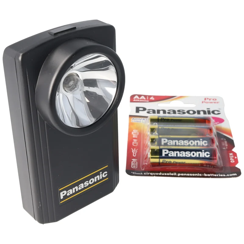 Panasonic PowerMax3 Spar-Pack Mignon/AA mit einfacher Taschenlampe
