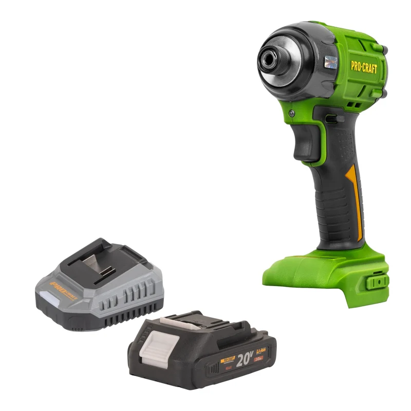 Procraft PS22bb Akku Schlagschrauber 20 V 230 Nm 1/2" Brushless + 1x Akku 2,0 Ah + Ladegerät