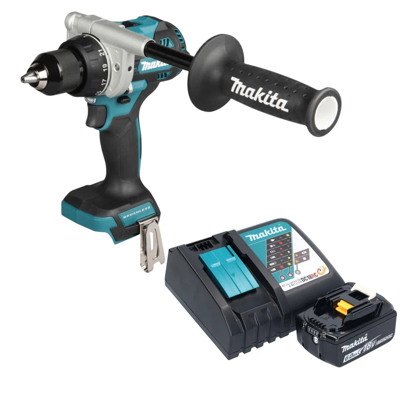 Makita DDF 492 RG1 Akku Bohrschrauber 18 V 141 Nm Brushless + 1x Akku 6,0 Ah + Ladegerät