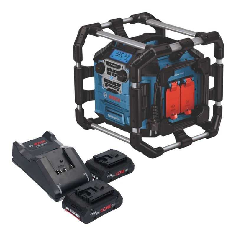 Bosch GPB 18V-5 C Professional Akku Radio 18 V Bluetooth + 2x ProCORE Akku 4,0 Ah + Ladegerät