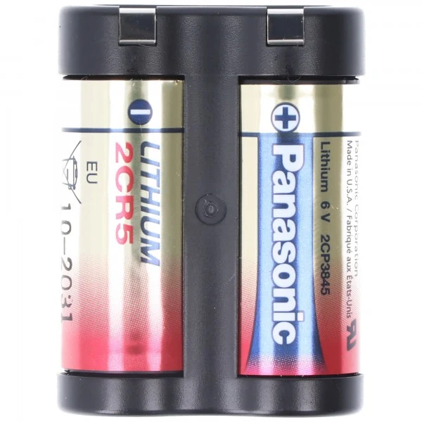 Panasonic 2CR5 Photo Lithium Batterie 2CR-5L, 2CR5M, 2CR-5MEP, 2B242599, 5410853017158