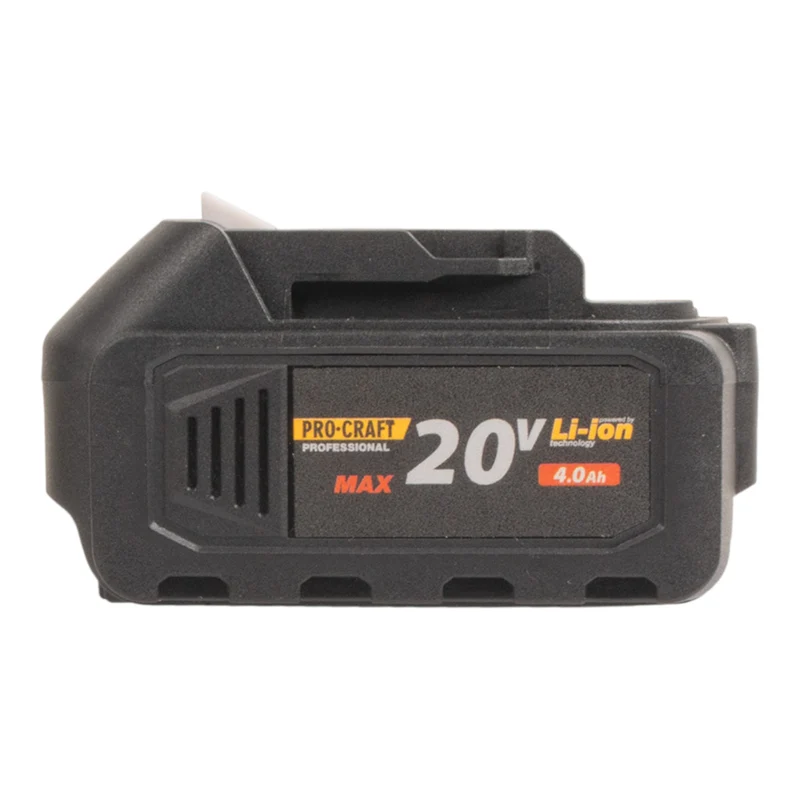 Procraft Starter Pack C20/6.5 Schnell Ladegerät 20 V 6,5 A + 2x 20/4 Akku 4,0 Ah