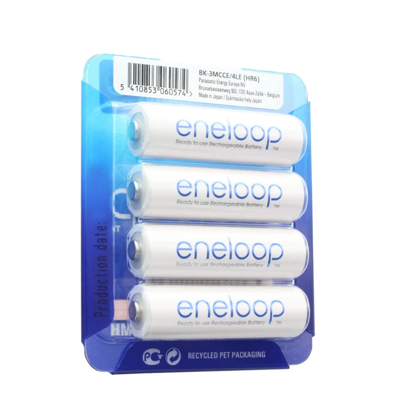 Panasonic eneloop Standard (ehem. Sanyo eneloop Standard) HR-3UTGB-4BP Case AA Mignon-Akku 4-er Pack mit CasePanasonic (ehem. Sanyo)