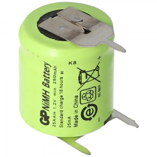 GP Batteries für Sanyo N-110AA NiMH 1,2V 150mAh 1/3 AA Mignon 3-er Print Akku