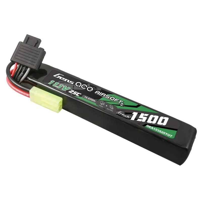 Gens ace G-Tech 25C 1500 mAh 3S1P 11,1 V Airsoft Lipo Akku mit Tamiya
