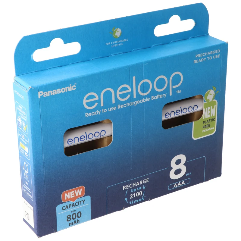 Panasonic eneloop Standard (ehem. Sanyo eneloop Standard) Akku Micro AAA HR-4UTGA 8x und 2x AccuSafe AAA