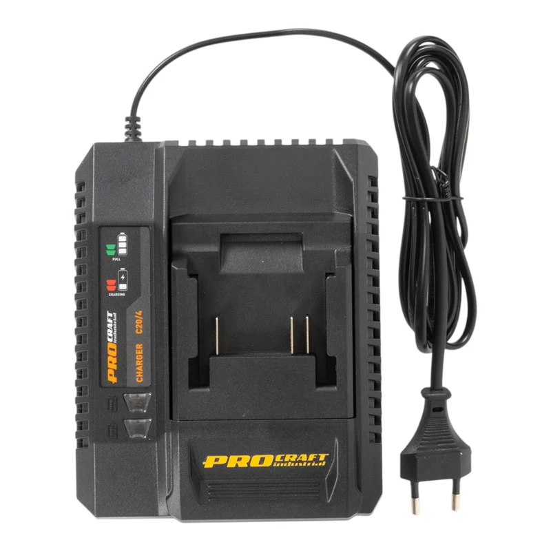 Procraft Starter Pack C20/4 Ladegerät 20 V 4 A + 2x 20/4 Turbo Akku 4,0 Ah