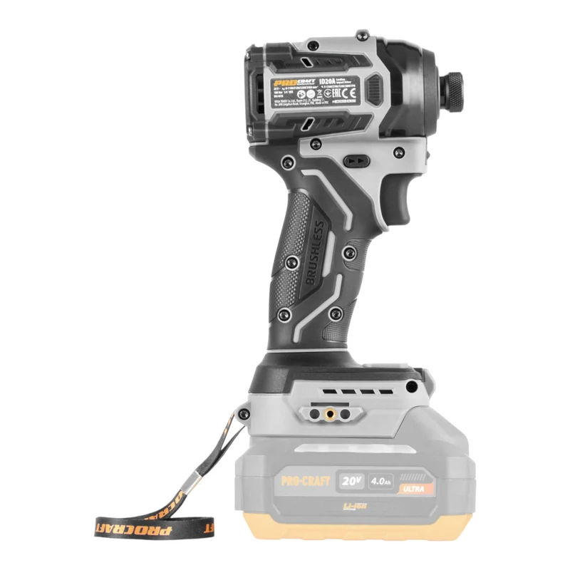 Procraft Industrial ID20Abb Akku Schlagschrauber 20 V 180 Nm 1/4" Solo - ohne Akku, ohne Ladegerät